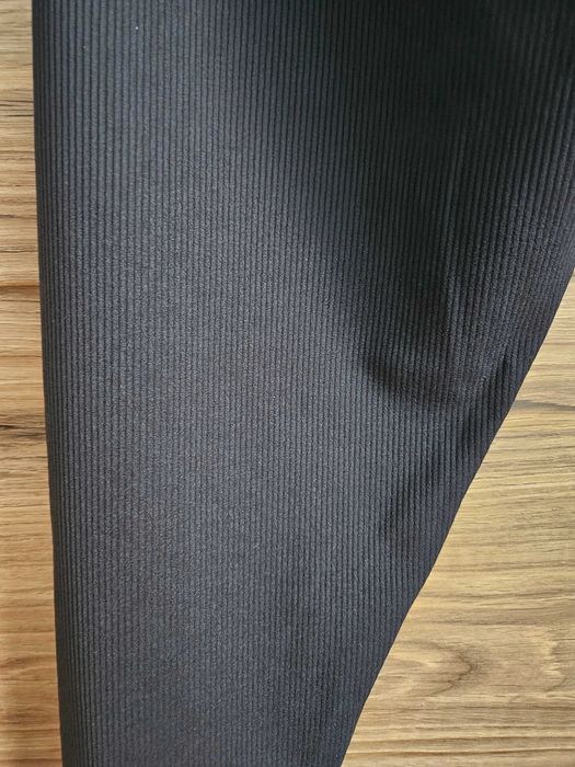 Legginsy prążkowane czarne nowe z metką