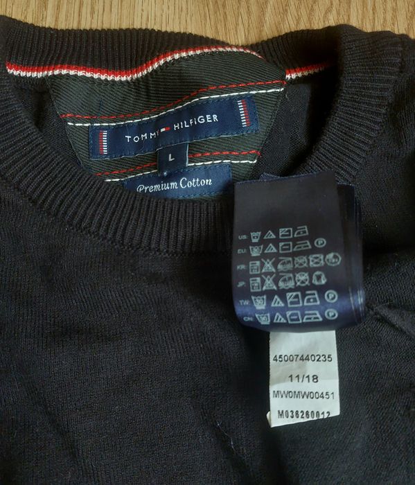 Sweter męski Tommy Hilfiger Premium Cotton r. L