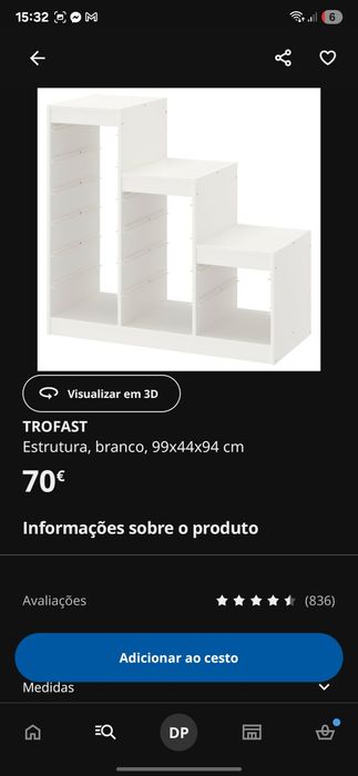 Móvel arrumações crianças