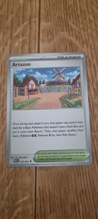 Karta do gry Pokémon Artazon