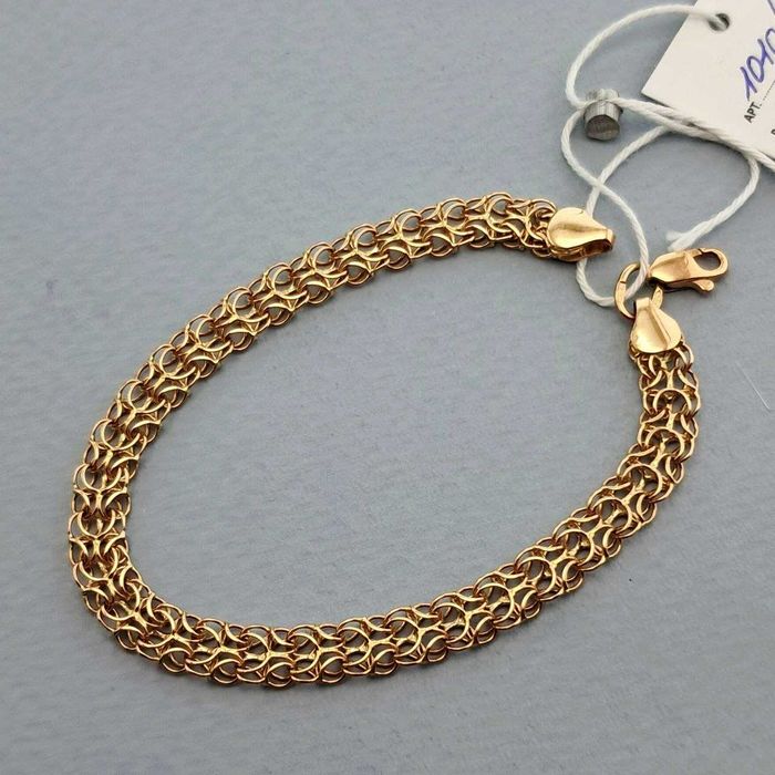 ‼ Золотой браслет 4,99 гр 18 см Золотий браслет Золото 585 проба