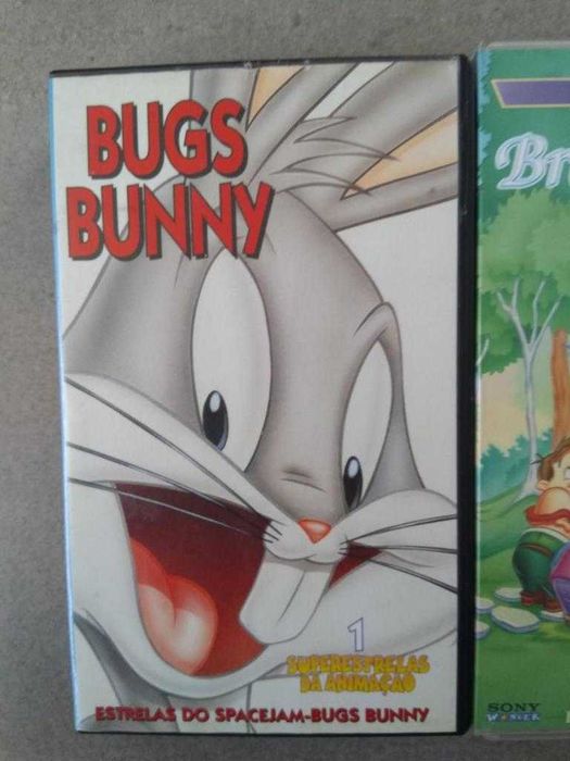 Conjunto Três Cassetes VHS – Desenhos Animados Clássicos