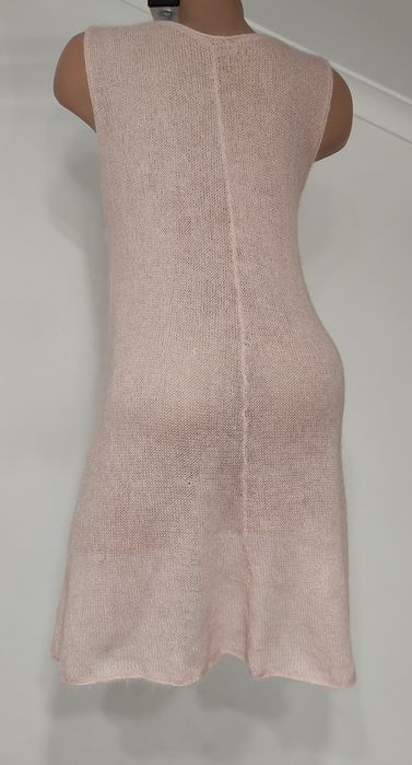 Шерстяне Плаття сітка туніка ручна в'язка