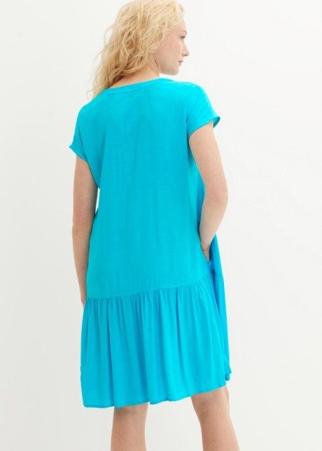 B.P.C sukienka z falbaną niebieska r.42