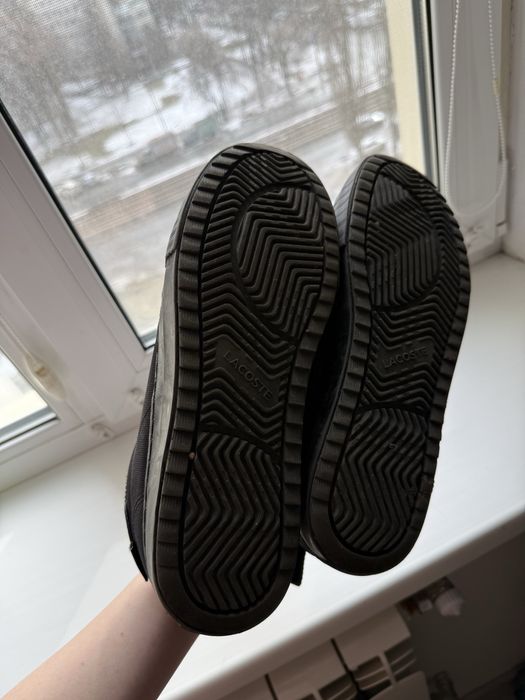 Кеди Lacoste чорні