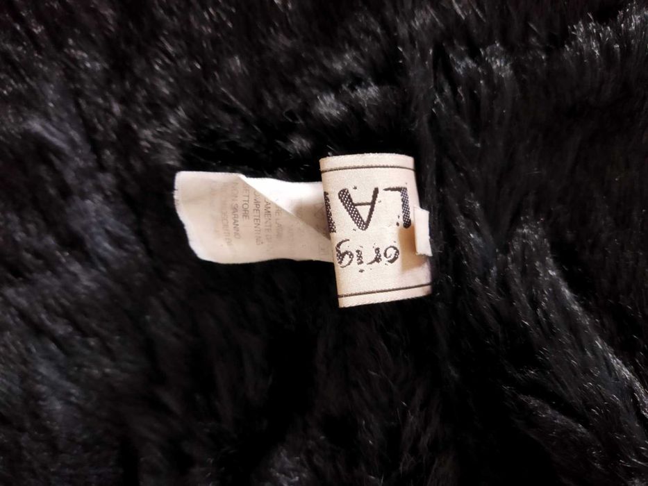 Casaco preto em pele genuína - Tamanho S