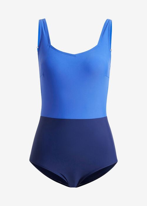 B.P.C chabrowo-granatowy kostium kąpielowy modelujący 52.