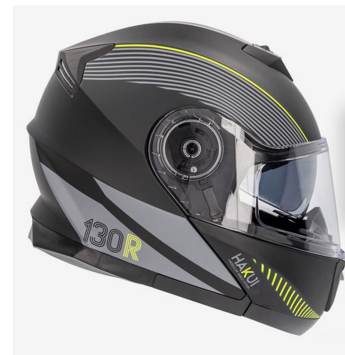 Capacete Hakui V2 Stellar Matt black / Yellow Fluo- tamanho xs