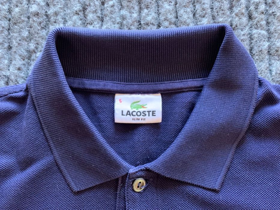 Polo Lacoste . Azul Marinho . Slim Fit . 5 [M]