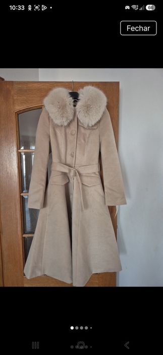 Casaco Hearts & Roses London – Matilda Swing Coat | Bege | Estilo Vintage