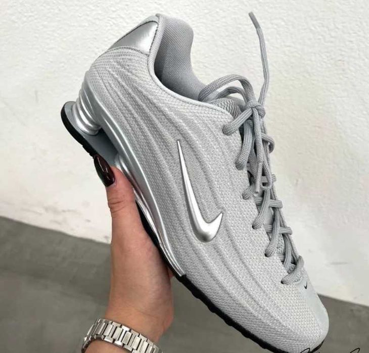 (БЕЗ ПЕРЕДОПЛАТИ) Nike Shox Z White/Metallic Silver найк шокс зет білі зі сріблястим