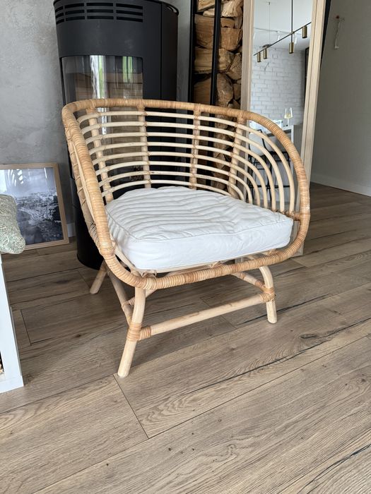 Fotel Buksbo rattan IKEA