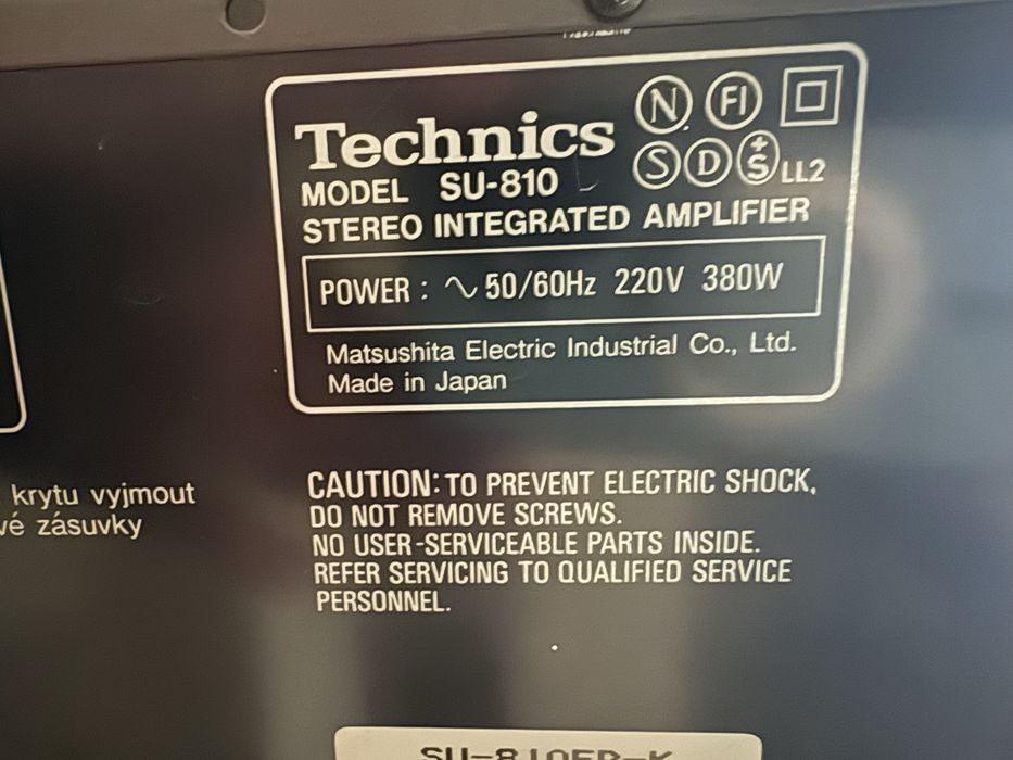 Wzmacniacz technics SU810 oraz głośniki Yamaha NS-BP 300