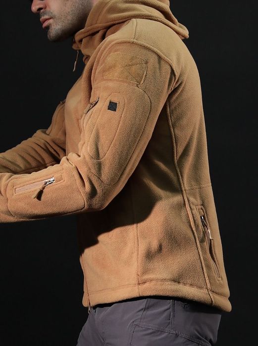 Флісова кофта фліска бомбер сіра чорна флиска флисовая черная серая