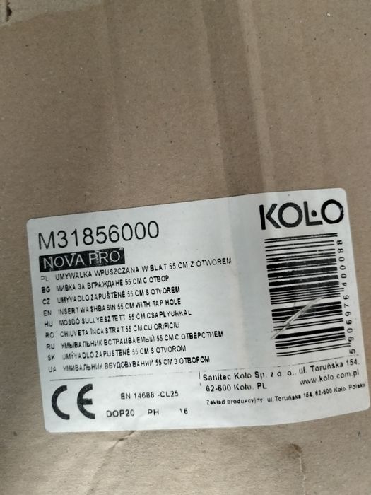 Umywalka koło + szablon