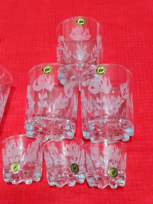 Стаканы и стопки Гусь Хрустальный времён СССР