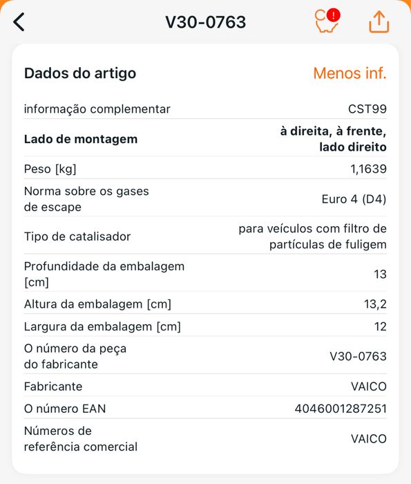 Apoio do motor Vaico Mercedes