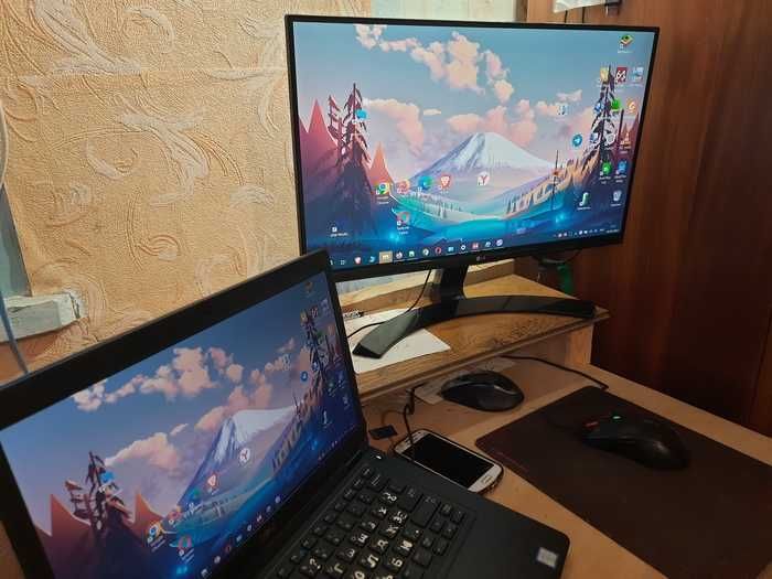 Монитор LG 22mp68vq-p/IPS/безрамочный/игровой/офиса/бизнеса