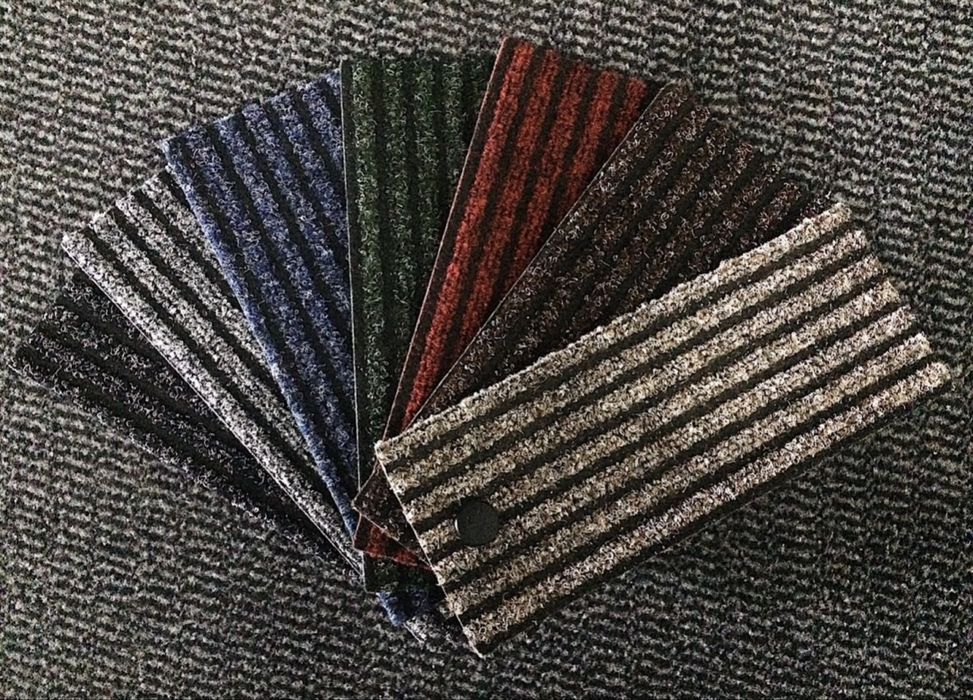 Рубчик. Офісний ковролін на гумі. Комерційний ковролин на резині