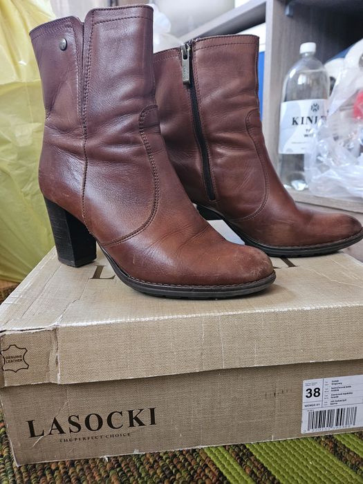 Botki skórzane Lasocki