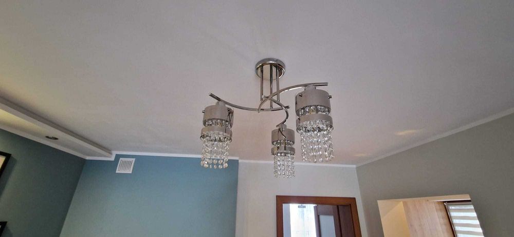 Zestaw dwóch lamp, żyrandol, lampy sufitowe + GRATISY