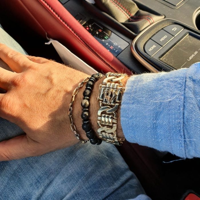 Złota bransoleta 100g żółte złoto 14K PRZEPIEKNA - Tanio! cb199y P