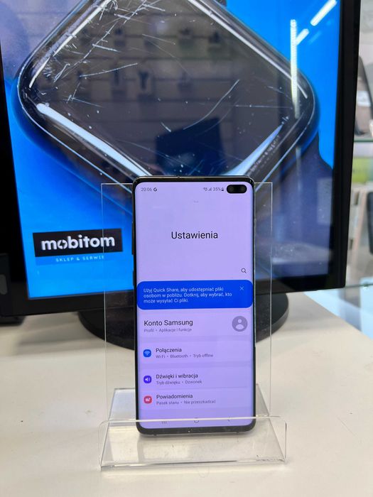 Samsung Galaxy S10 Plus 8/128GB Black / Czarny gwarancja 3 miesiące