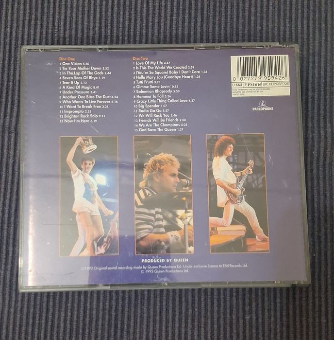 CD Duplo Queen Live At Wembley 86