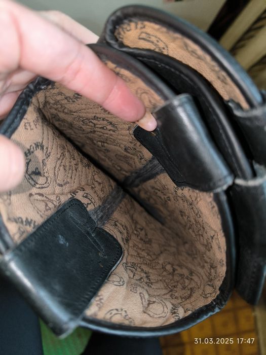 Мото чоботи шкіра козаки р 41 42