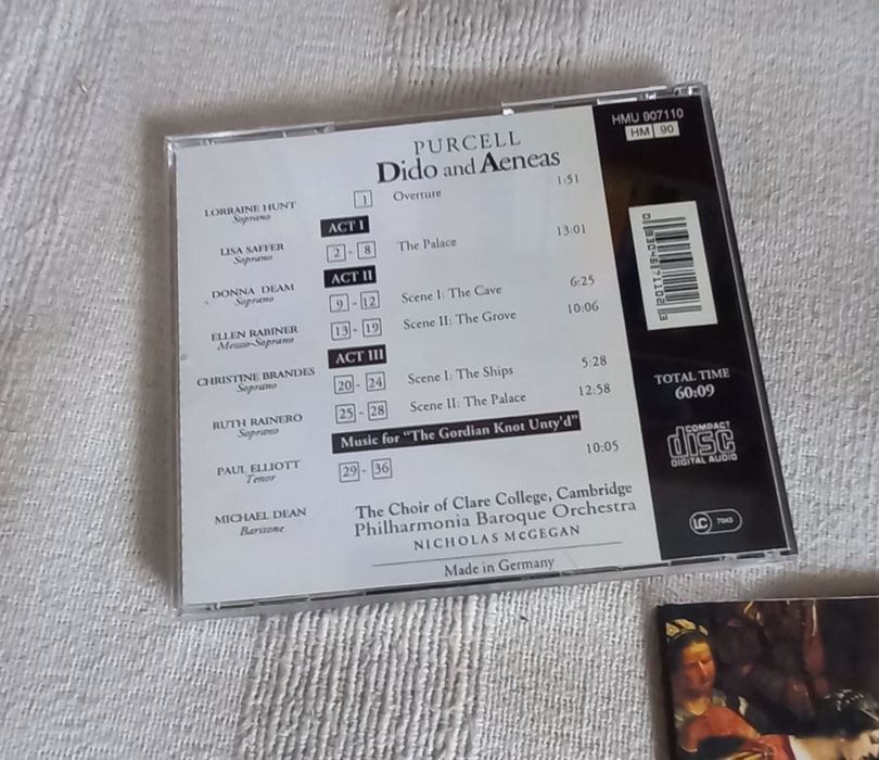Opera Dido and Aeneas de Henry Purcell