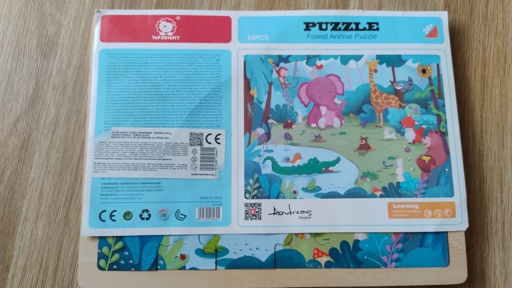 Puzzle drewniane