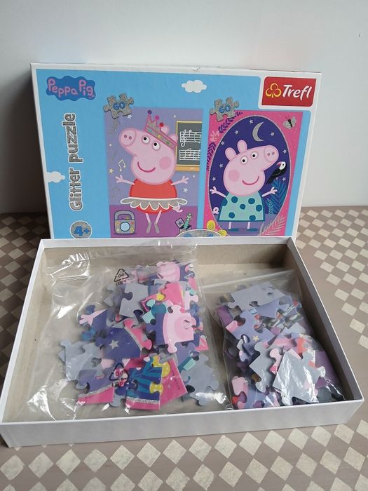 Puzzle Świnka Pepa,  układanka Pepa,  zestaw