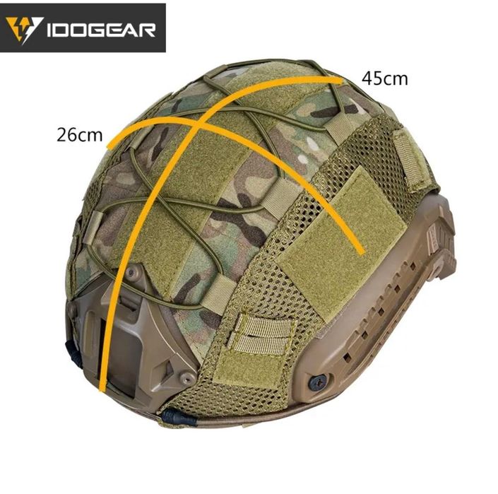 Кавер чехол Idogear на шлем каску фаст Fast Tor-D мультикам