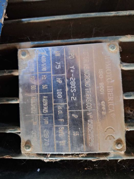 Bomba de Furo Vertical Completa c/ Motor Trifásico 100 CV (75 kW)