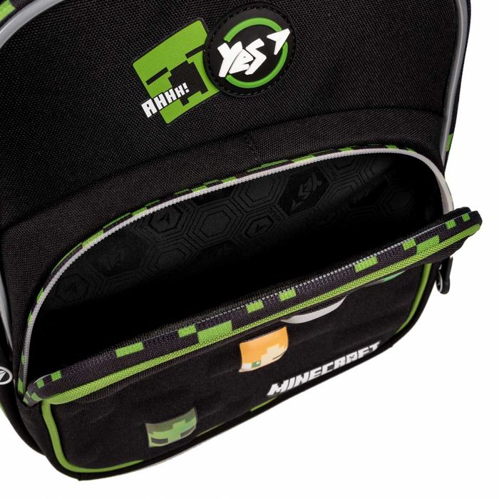 Рюкзак шкільний напівкаркасний Yes Minecraft  розмір М майнкрафт