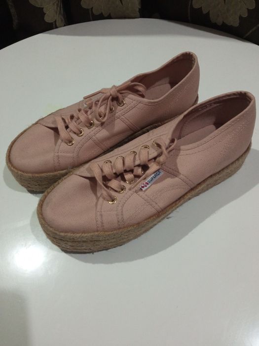 Пудрові мокасини superga39р