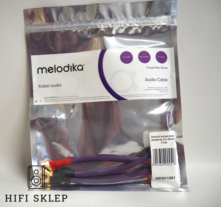 Melodika MDSC1501 |Zworki do kolumn 4 szt /spade na spade Black Friday