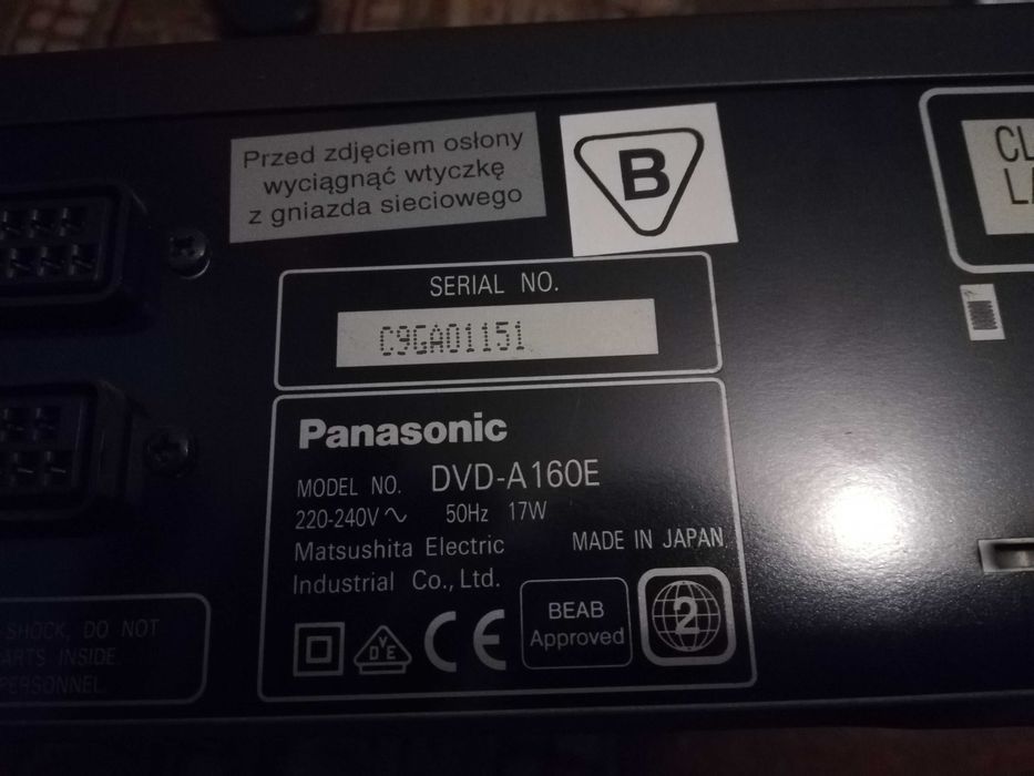 Odtwarzacz Panasonic DVD-A160E