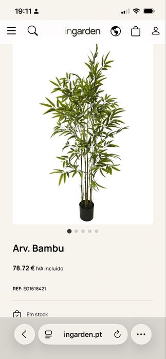 Dois bambus ikea 1,70cm