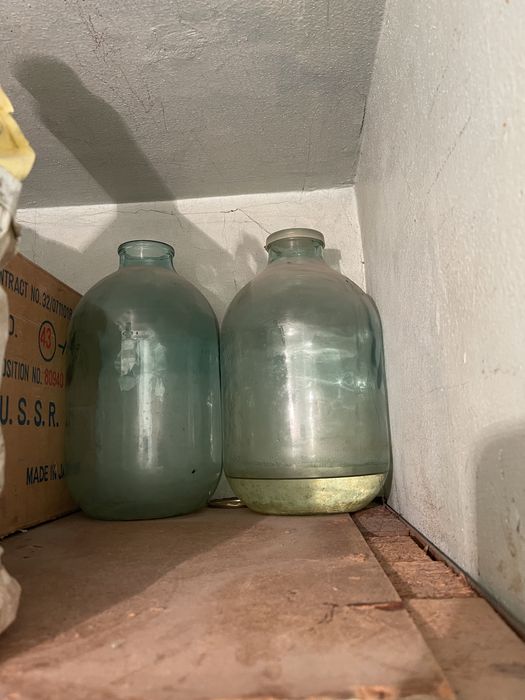 Стекляные советские бутли для самогона