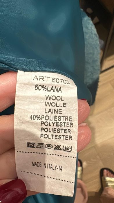 Płaszcz wełniany Lekki, made in Italy