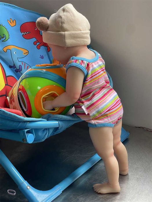 Reborn doll nenucos realistas de silicone menina e menino 42cm novas