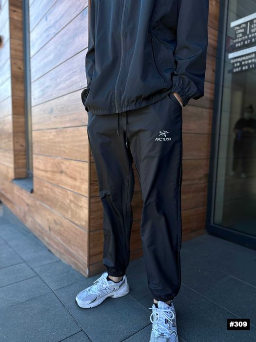 Черные Штаны ARCTERYX GoreTex — Нейлонові Штани Артерикс