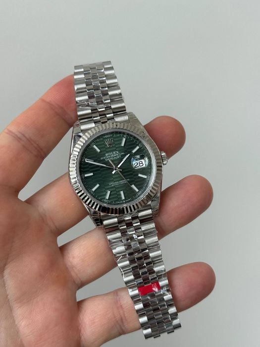 годинник Rolex Datejust 41 green