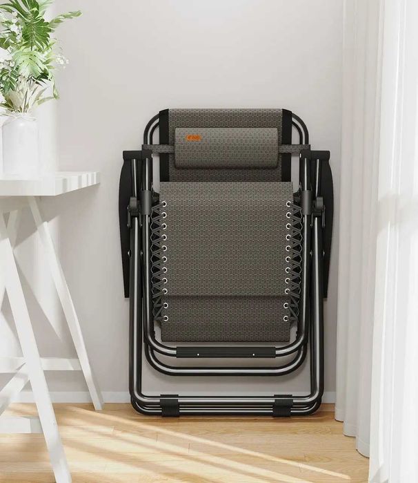 Розкладне крісло шезлонг садовий Zero Gravity WCG R-01 + матрац