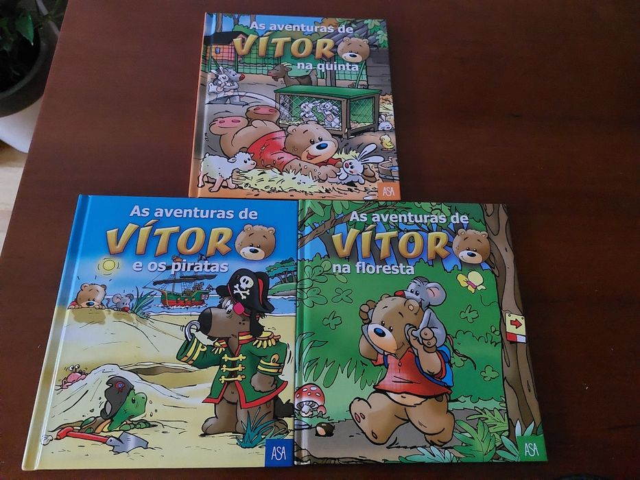 Livros da colecção As Aventuras de Vítor