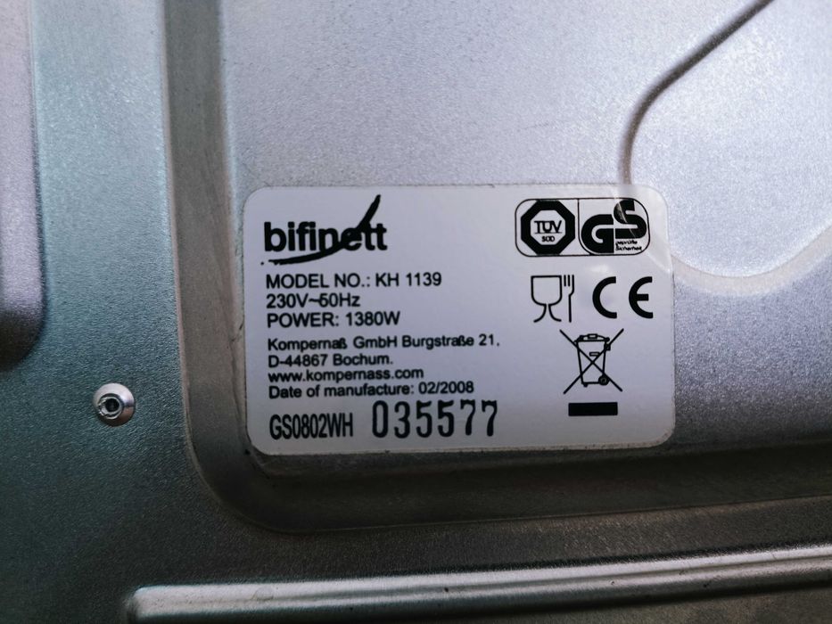Mały elektryczny piekarnik Bifinett model KH 1139