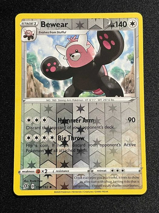 Carta Pokémon Bewear 150/192 Rebel Clash