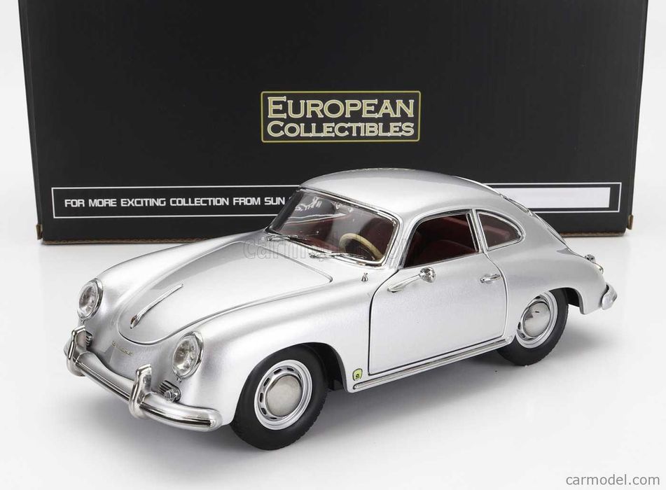 Porsche 356A + 1/18 + Silver + Novo + SUN-STAR