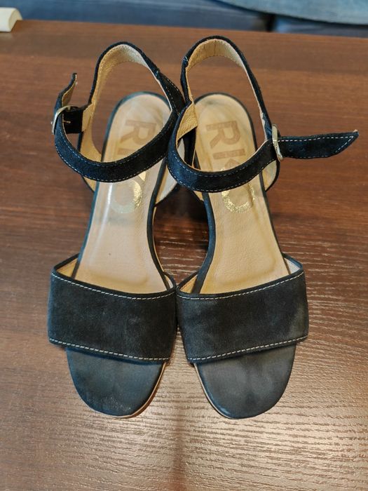 Buty na obcasie czarne Ryłko 37/38